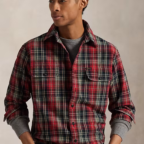 Polo Ralph Lauren - Classic Fit Plaid Oxford Workshirt - Red Black Multi