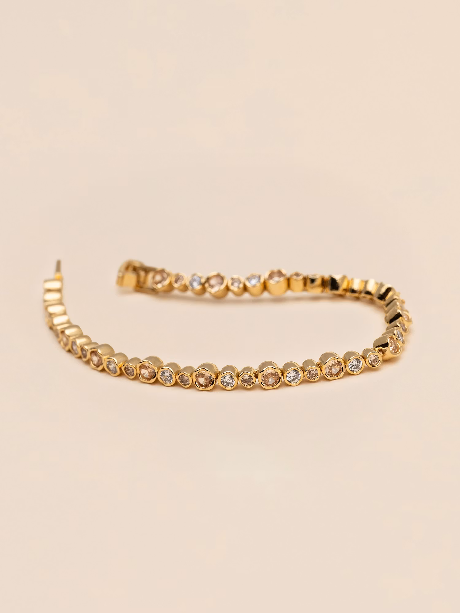 Ylva Li - HERMES TENNIS BRACELET – CRYSTAL / CHAMPAGNE