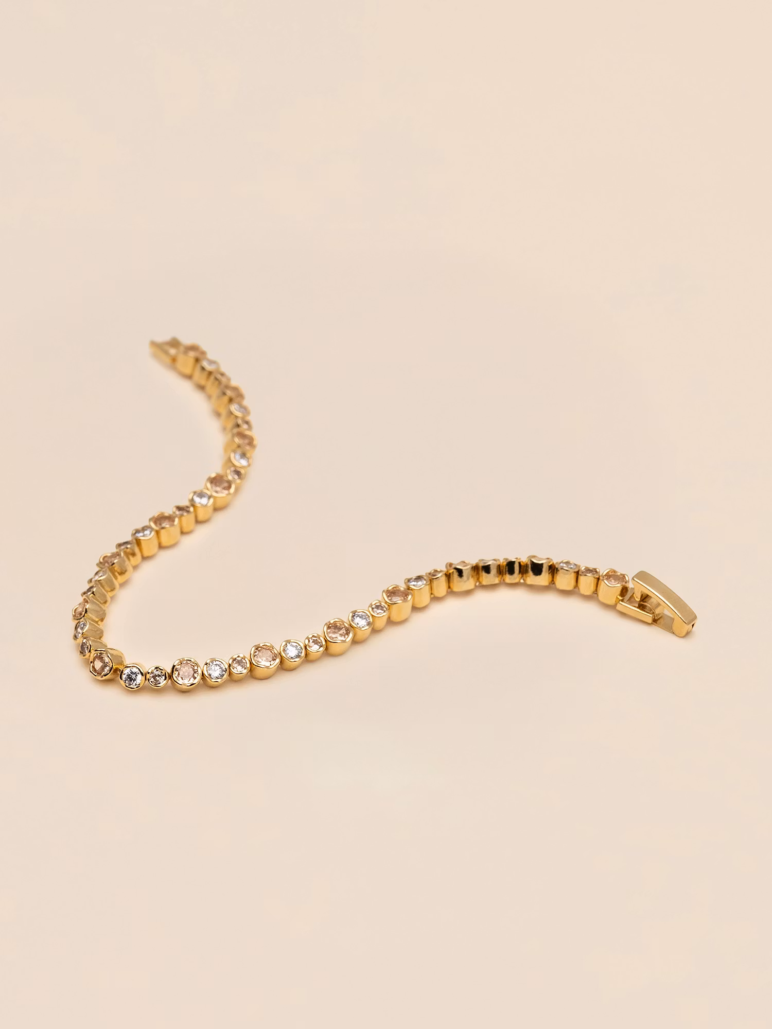 Ylva Li - HERMES TENNIS BRACELET – CRYSTAL / CHAMPAGNE