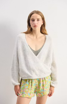 American Vintage - WOMEN'S JUMPER NUNY - POLAR MELANGE