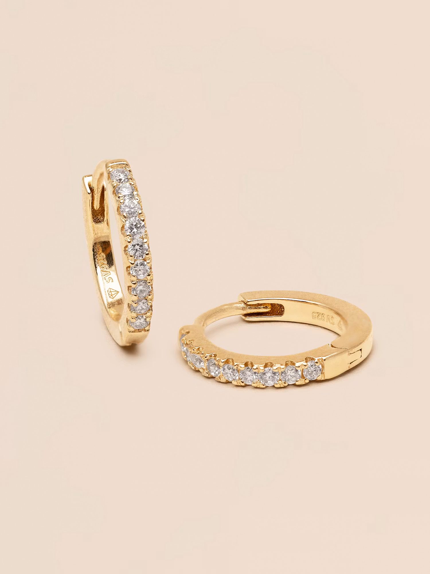 Ylva Li - ALLIANCE DIAMOND HOOPS – GOLD