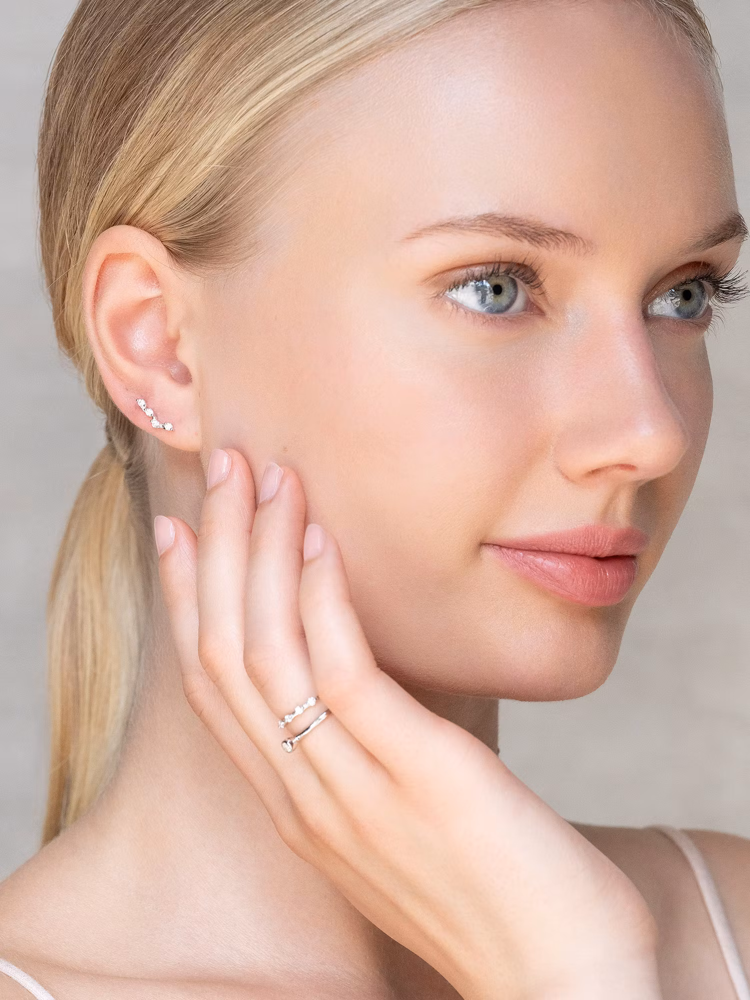 Ylva Li - ESSENTIAL DIAMOND RING – SILVER – 0.13 CARAT