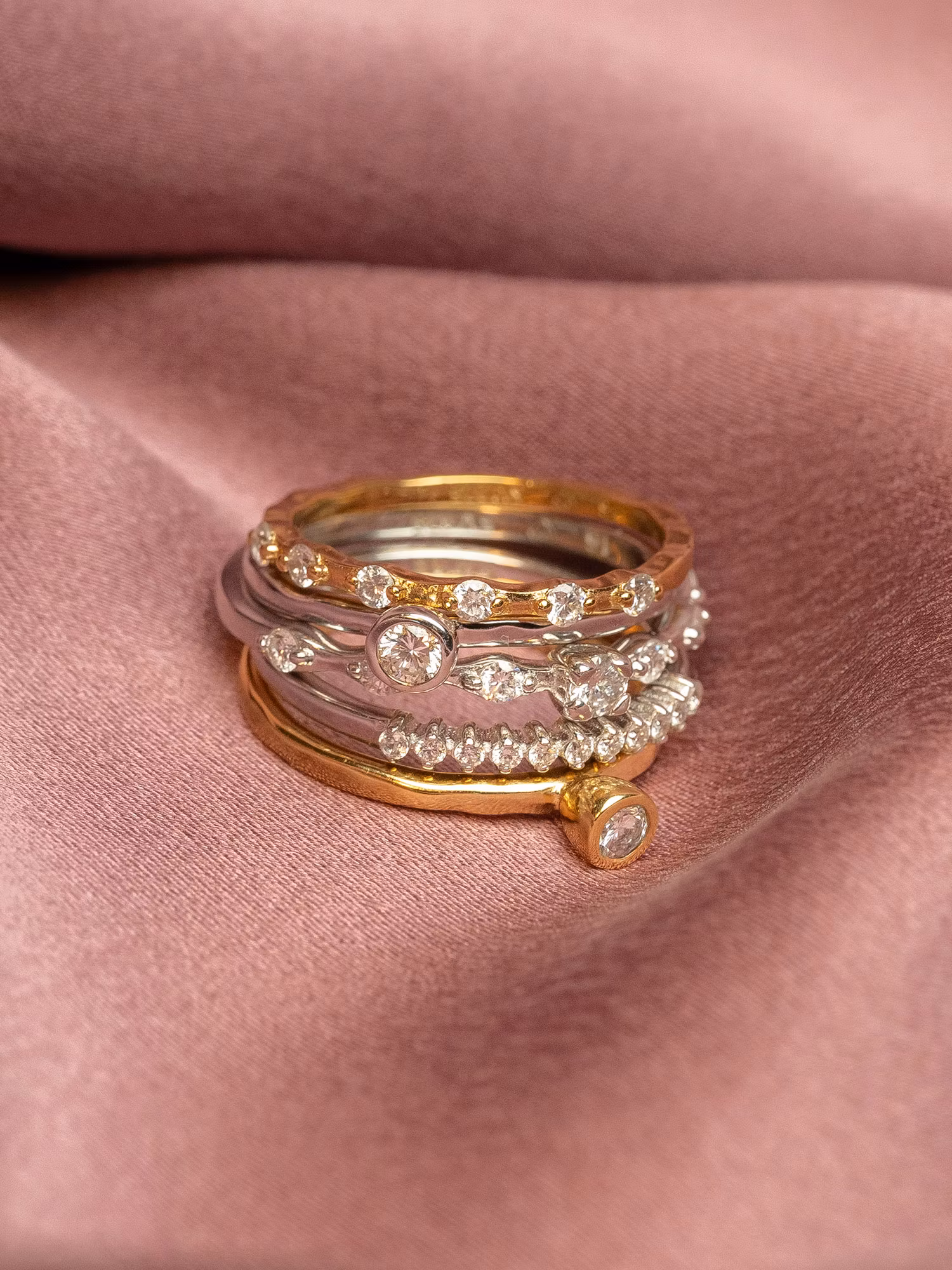 Ylva Li - ESSENTIAL DIAMOND RING – SILVER – 0.13 CARAT