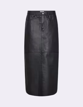 Levete Room - Global lamb leather skirt - Black