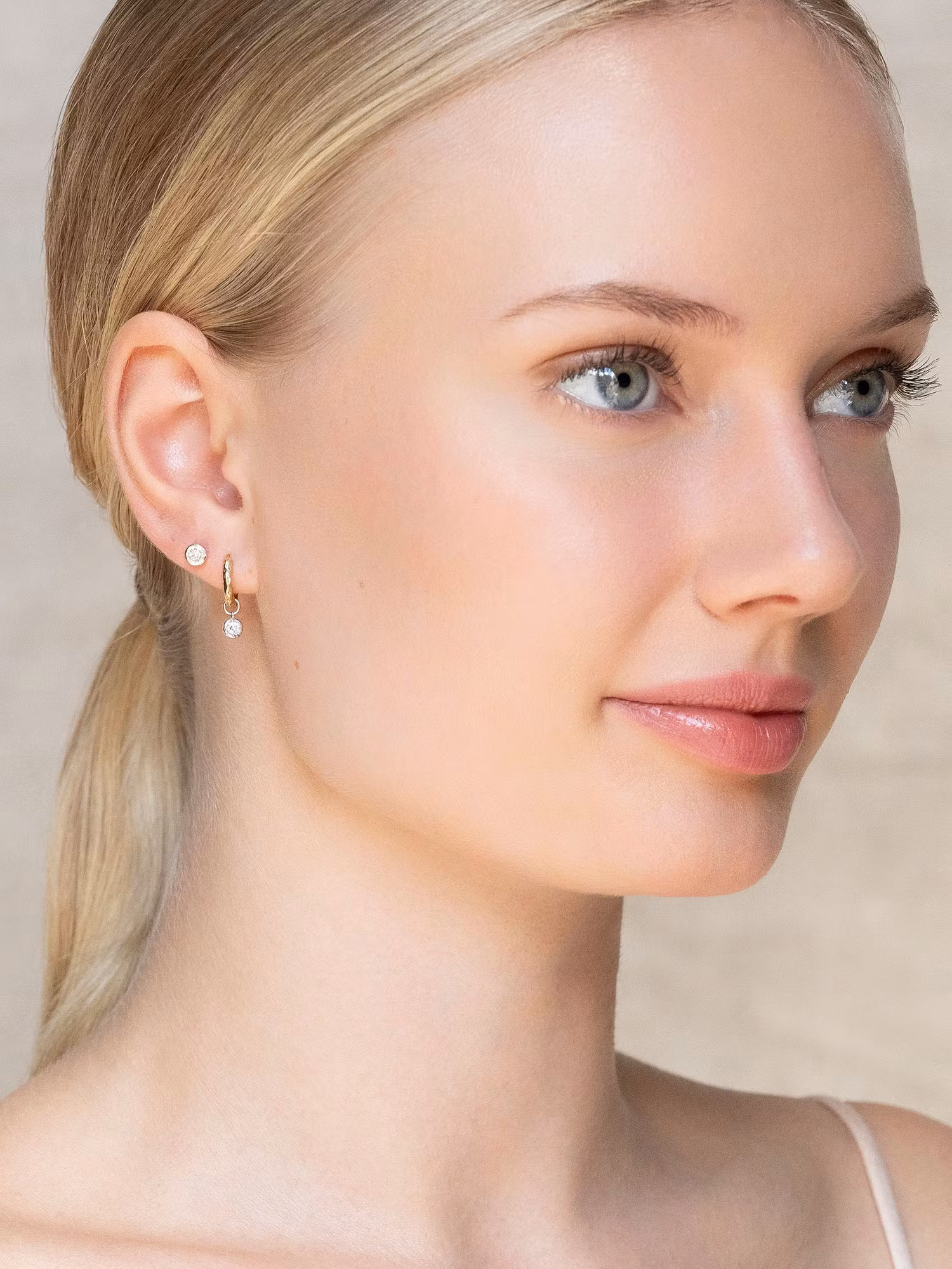 Ylva Li - ESSENTIAL DIAMOND STUD – SILVER