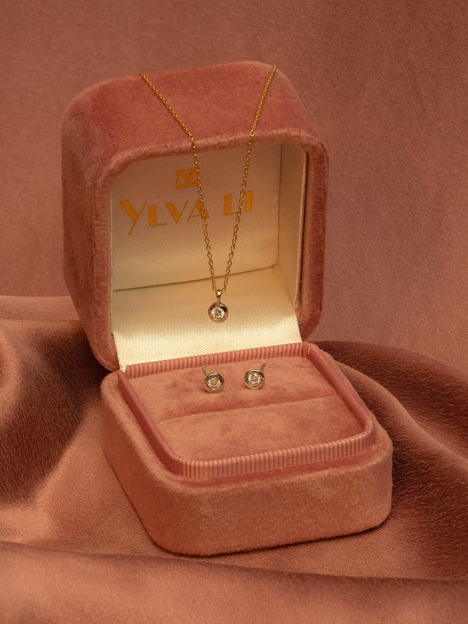 Ylva Li - ESSENTIAL DIAMOND STUD – SILVER