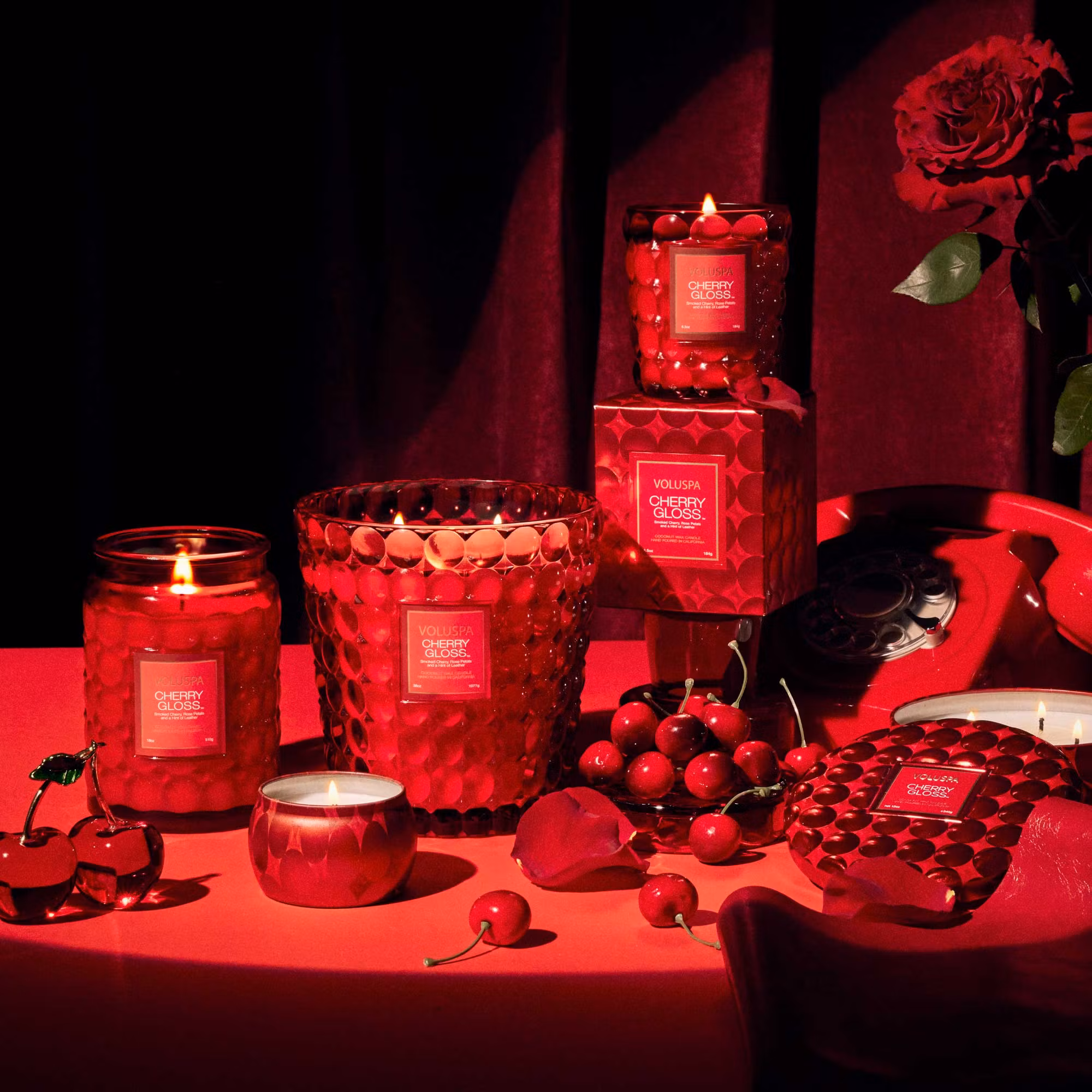 VOLUSPA - Cherry Gloss Large Jar Candle