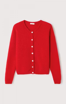 American Vintage - WOMEN'S CARDIGAN VITOW -  CARMINE