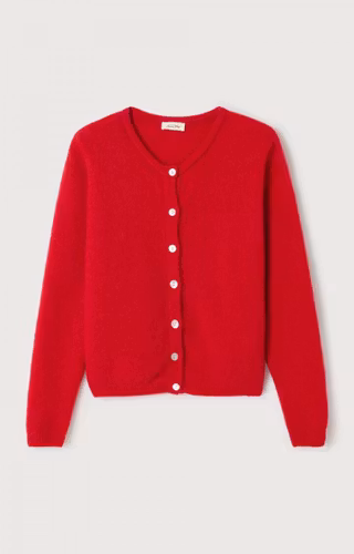 American Vintage - WOMEN'S CARDIGAN VITOW -  CARMINE