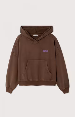 American Vintage - WOMEN'S HOODIE PLIZZY - VINTAGE CHESTNUT