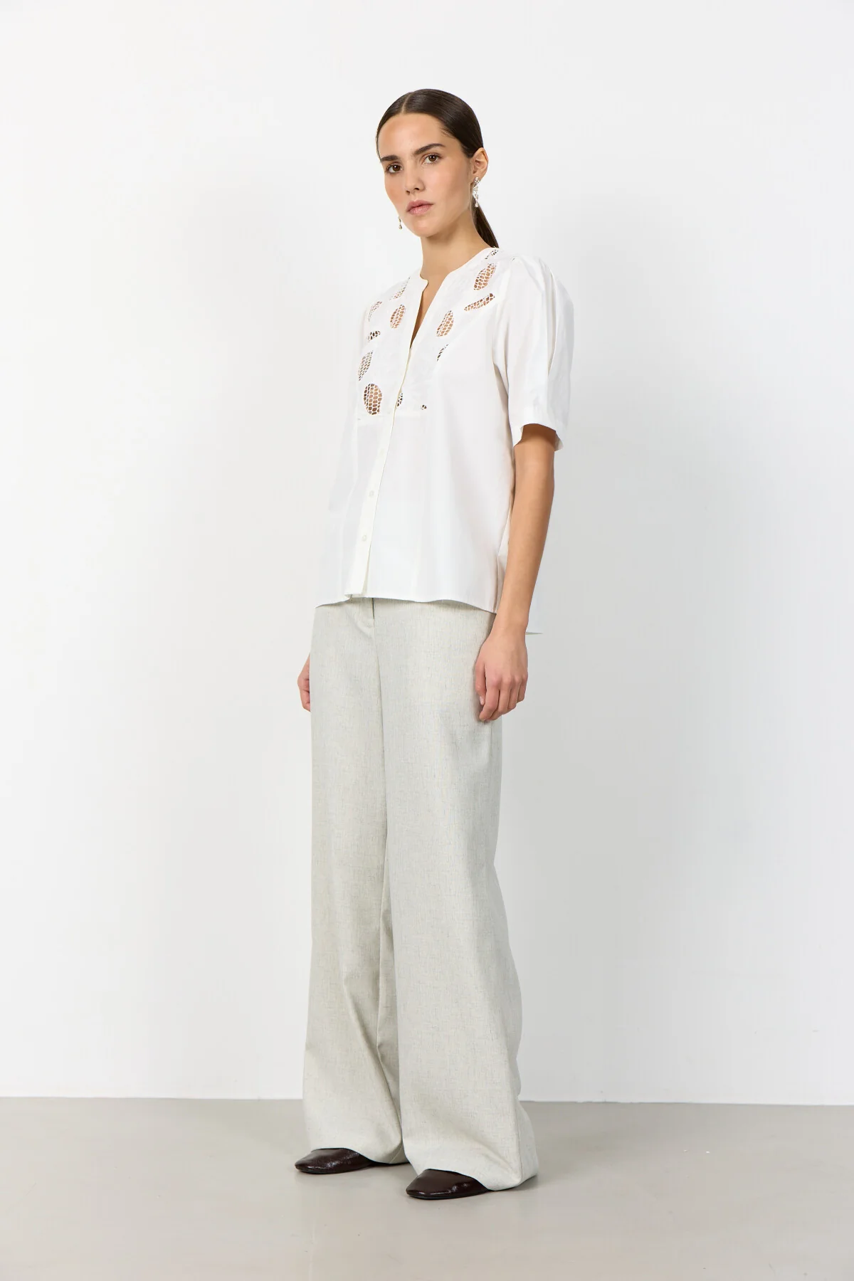Levete Room - LR-PARKER 1 Blus - Off white