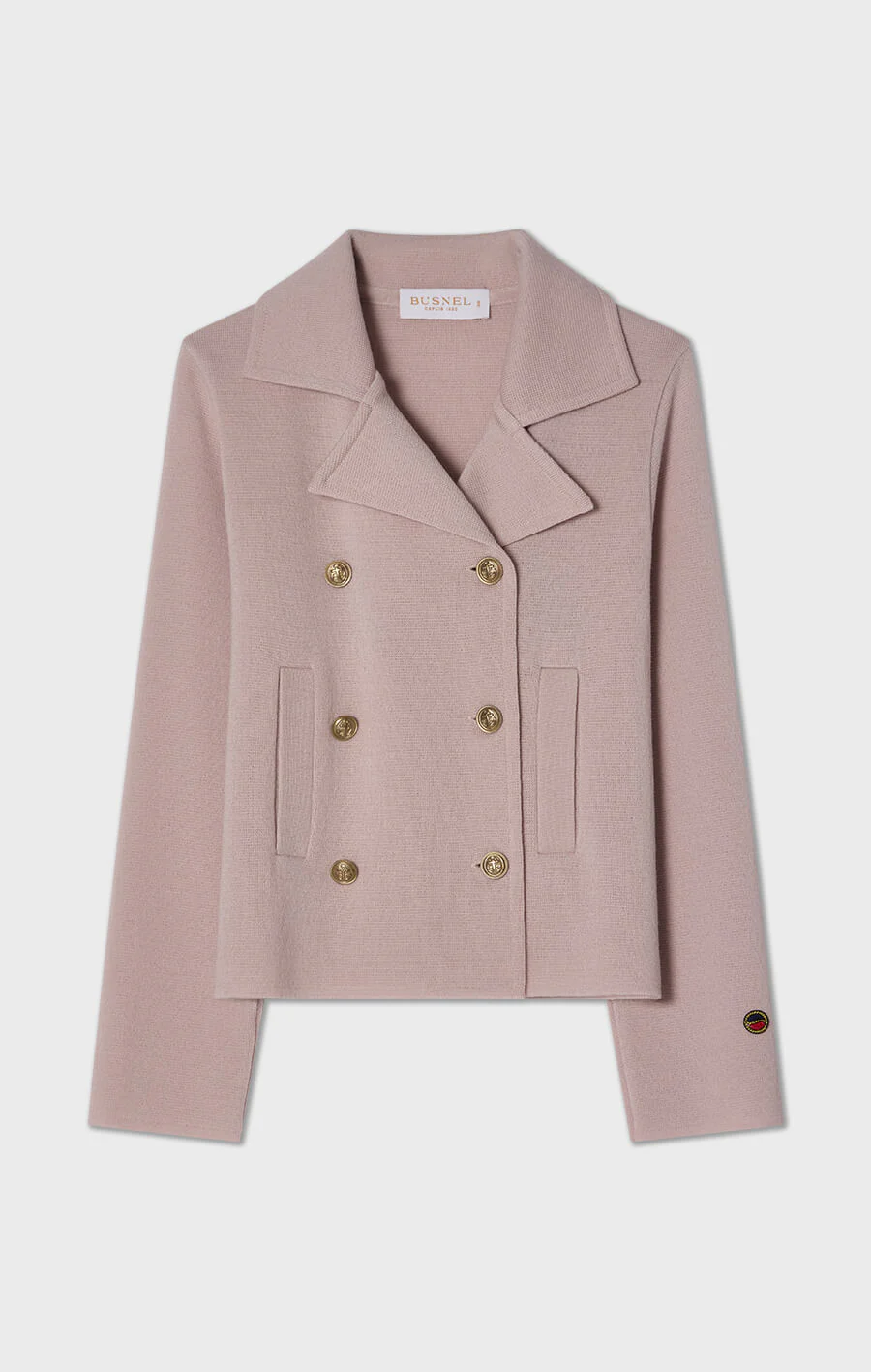 Busnel - INDRA STICKAD JACKA I ULL - LJUSROSA