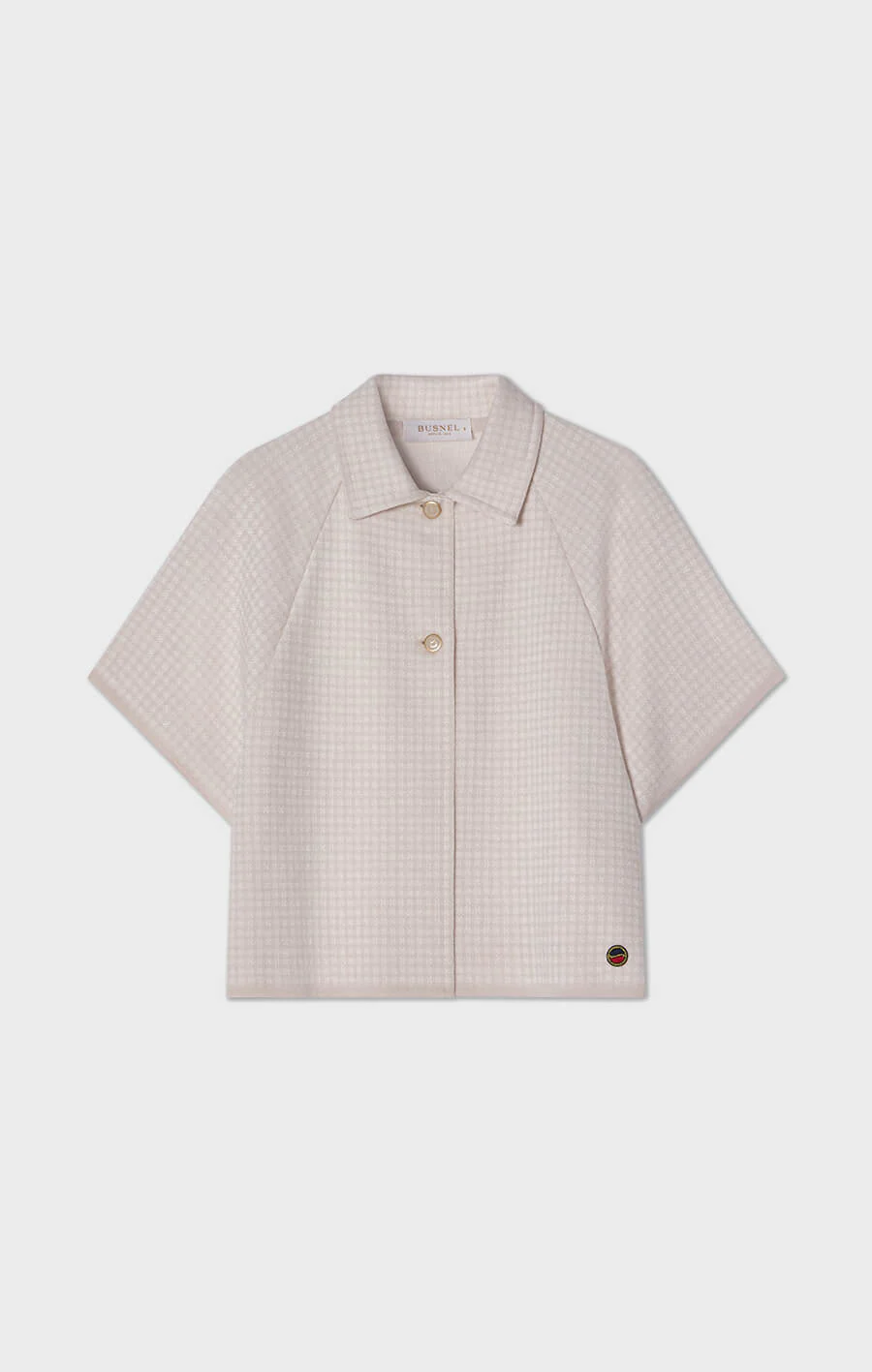 Busnel - AMELIE KORT RUTIG CAPE - LJUSROSA