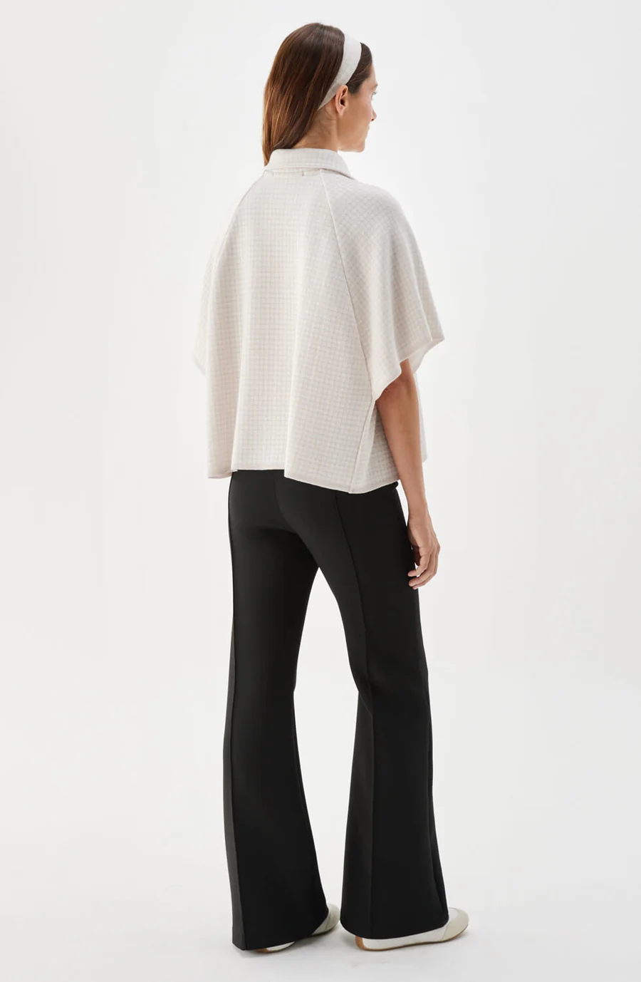 Busnel - AMELIE KORT RUTIG CAPE - LJUSROSA