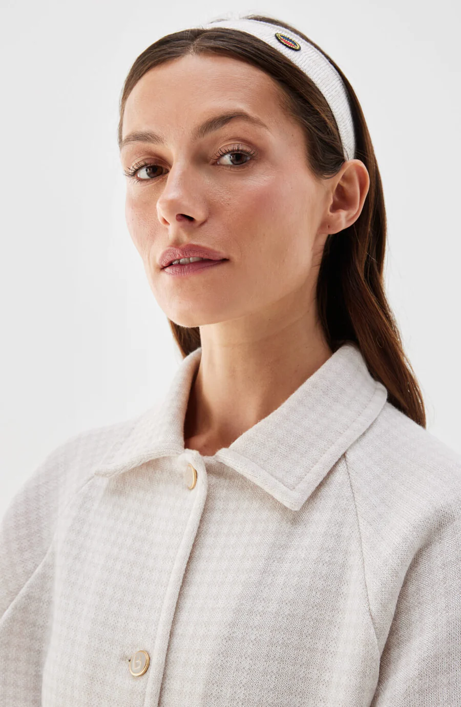 Busnel - AMELIE KORT RUTIG CAPE - LJUSROSA