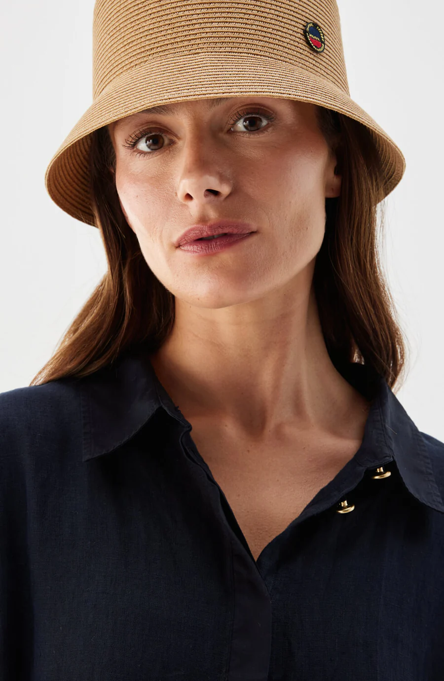 Busnel - TINA BUCKET HAT I STRÅ - NATUR