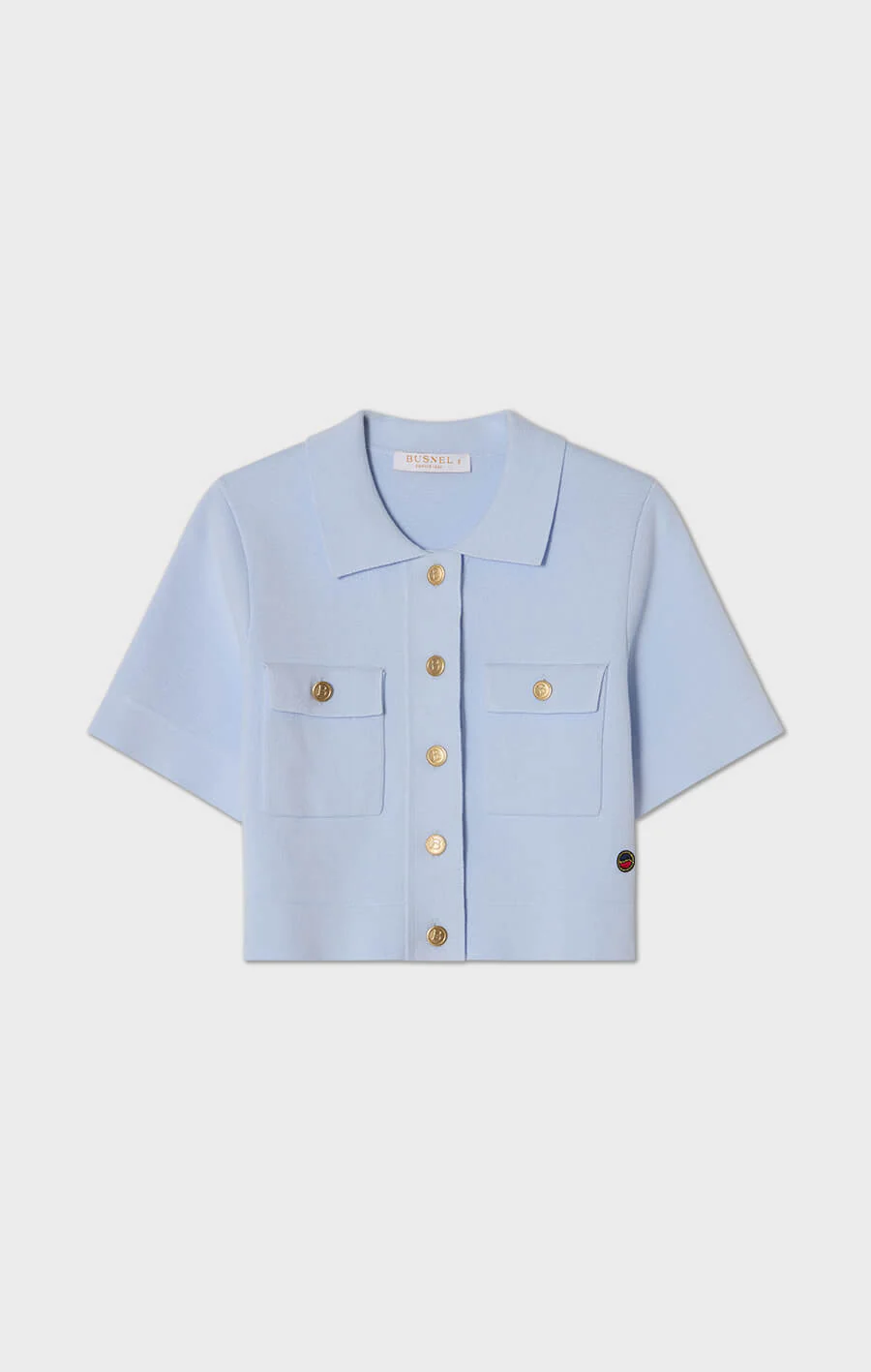 Busnel - VALERY KORT JACKA I BOMULL - LJUSBLÅ