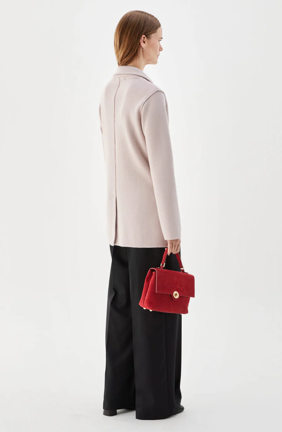 Busnel - VICTORIA STICKAD JACKA I ULL - LJUSROSA