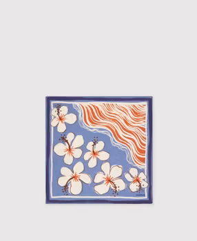 Hartford - BANDANA HIBISCUS - BANDANA FEMME EN COTON ROSE HIBISCUS