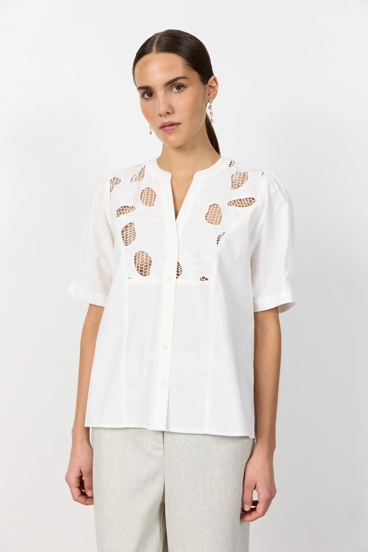 Levete Room - LR-PARKER 1 Blus - Off white