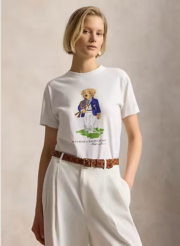 Polo Ralph Lauren - Wimbledon Polo Bear Jersey T-Shirt - White