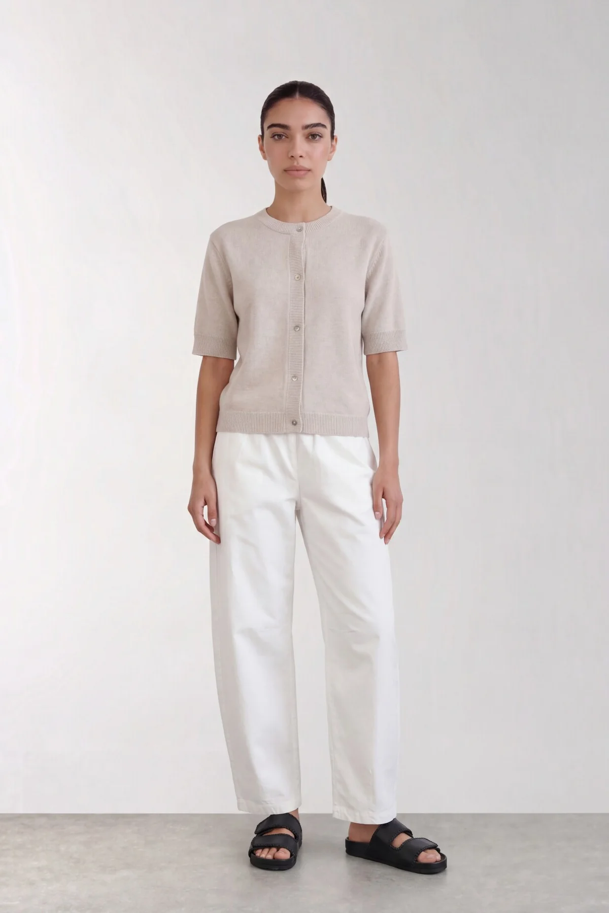 Levete Room - LR-ELOISE 19 Cardigan - Sand