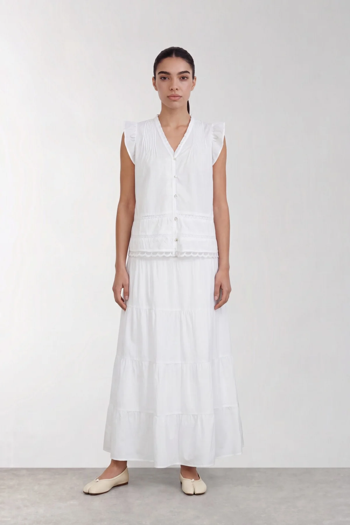 Levete Room - R-ROSY 2 Blus - Vit