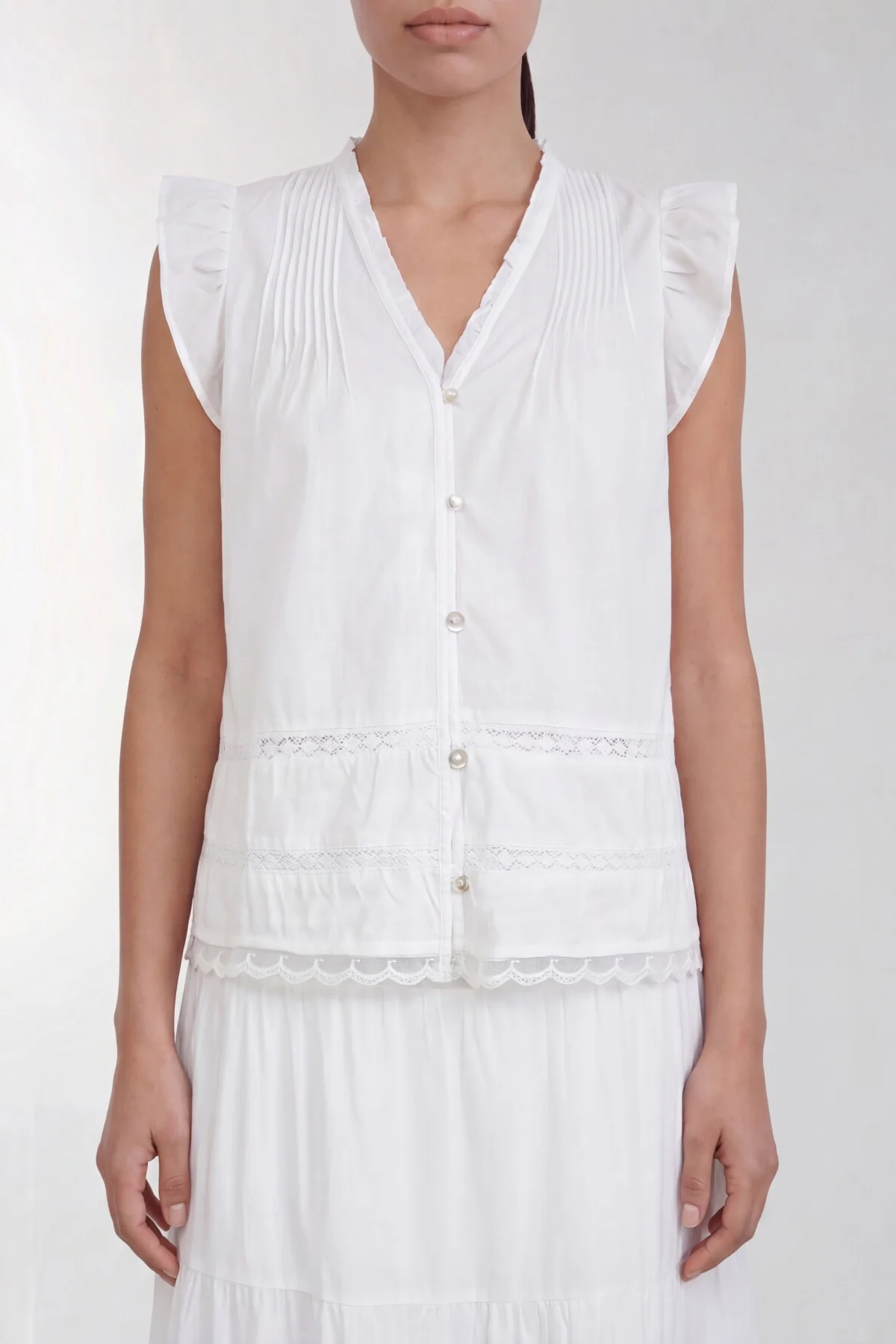 Levete Room - R-ROSY 2 Blus - Vit