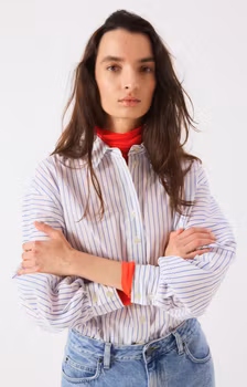 American vintage - WOMEN'S SHIRT NURWAY - IVER STRIPES