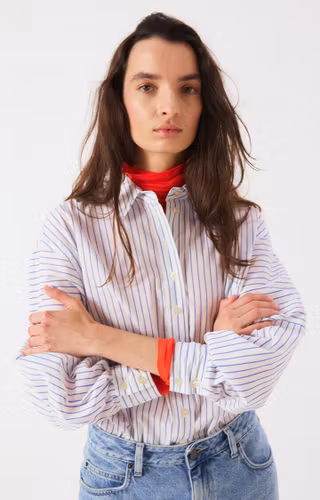 American vintage - WOMEN'S SHIRT NURWAY - IVER STRIPES