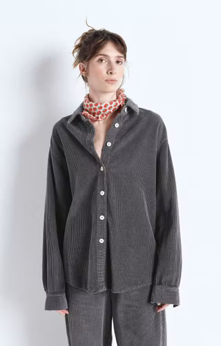 American Vintage - WOMEN'S SHIRT PADOW - VINTAGE CARBON