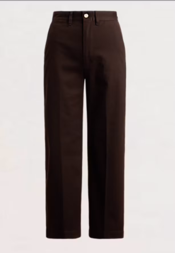 Polo Ralph Lauren - Chino Wide-Leg Trouser - Dark Brown