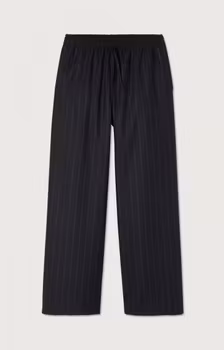American Vintage - WOMEN'S TROUSERS DIROW - NAVY STRIPES