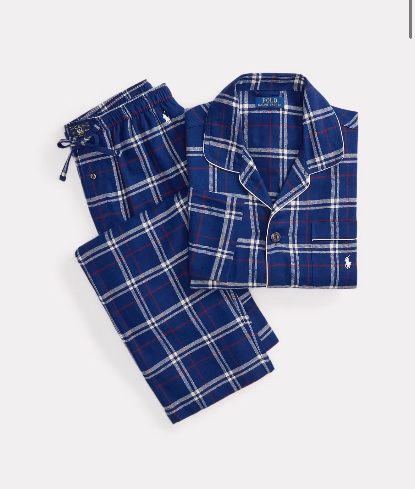 Polo Ralph Lauren - Plaid Flannel Sleep Set - Navy