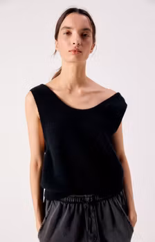 American Vintage - WOMEN'S SWEATER VITOW - BLACK