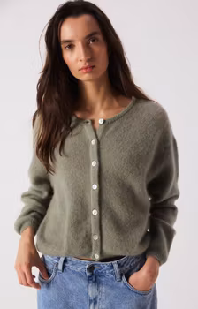 American Vintage - WOMEN'S CARDIGAN VITOW - KAKI