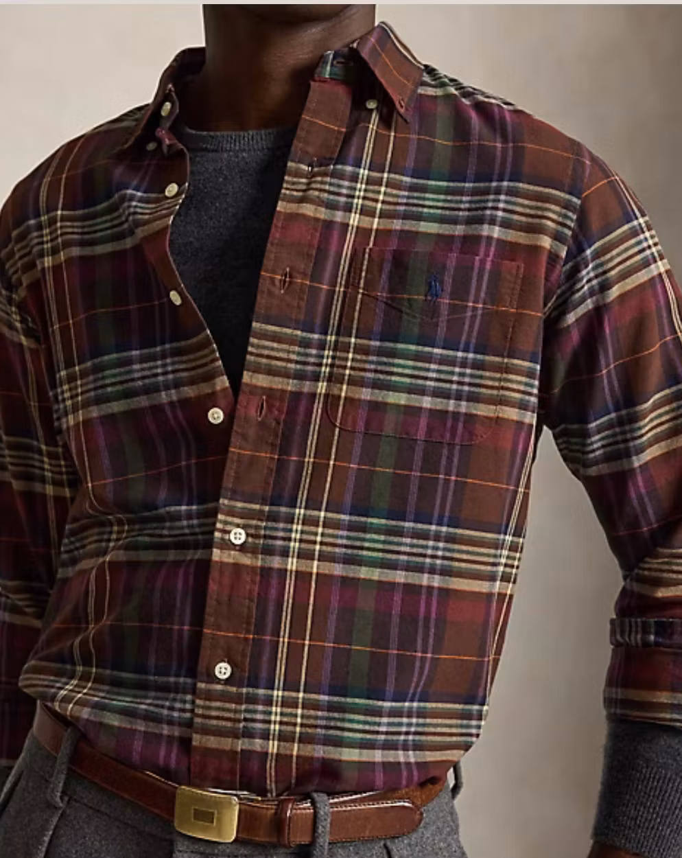 Polo Ralph Lauren - Custom Fit Plaid Oxford Shirt