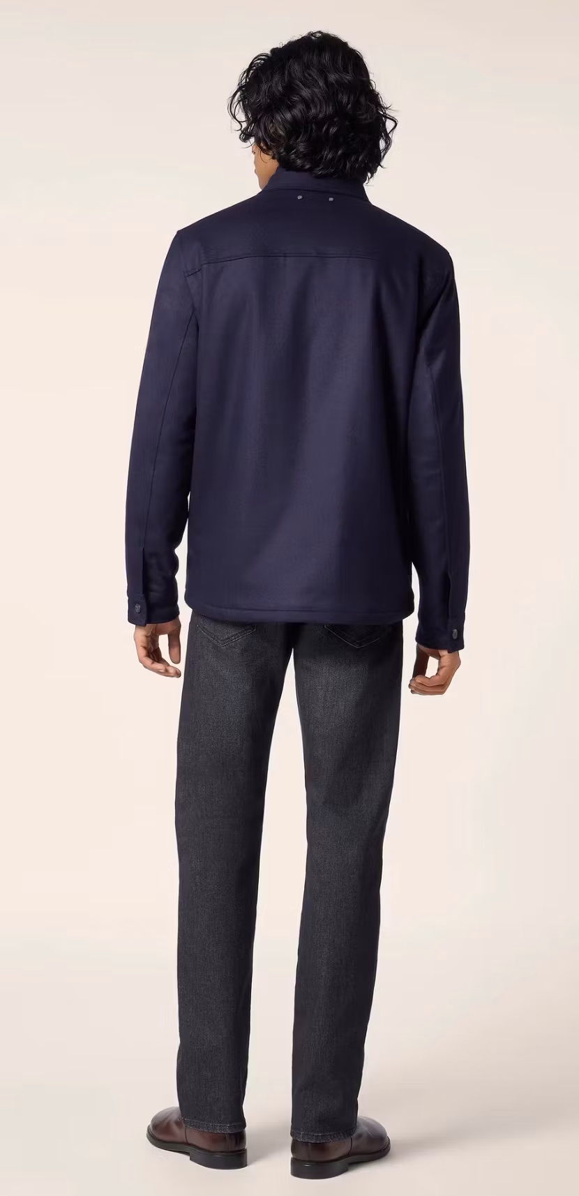Polo Ralph Lauren - Overshirt in Midnight Blue Vitale Barberis Canonico Comfort Flannel