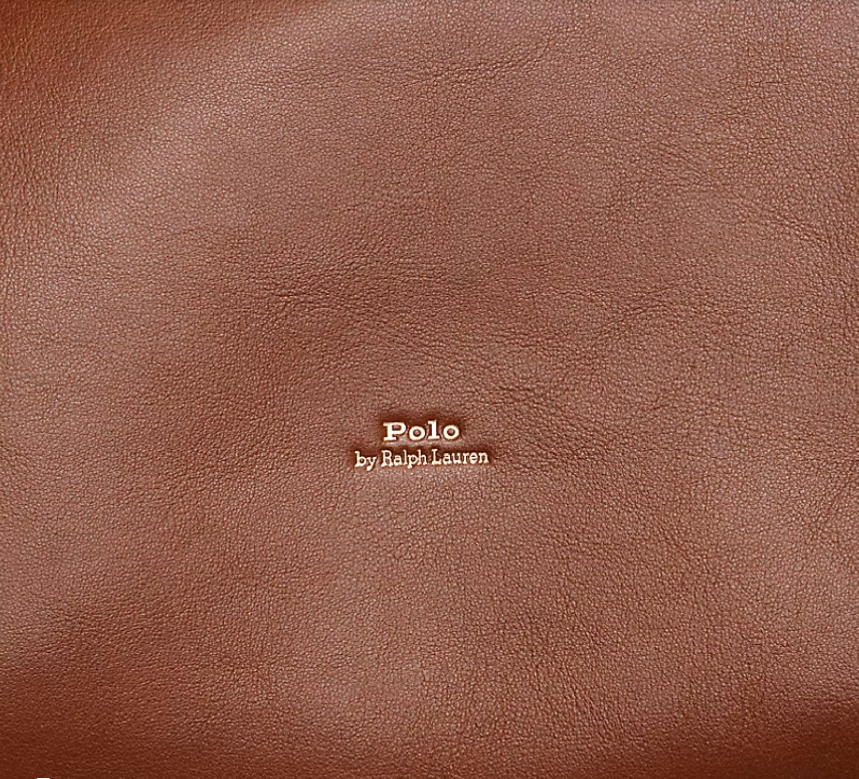 Polo Ralph Lauren -Bellport vertikal toteväska i läder - Brun