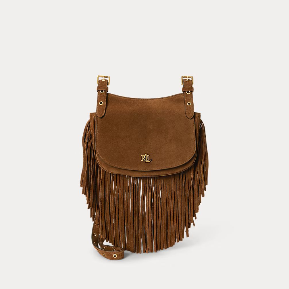 Polo Ralph Lauren - Marcy Large satchelväska i mocka - Brun