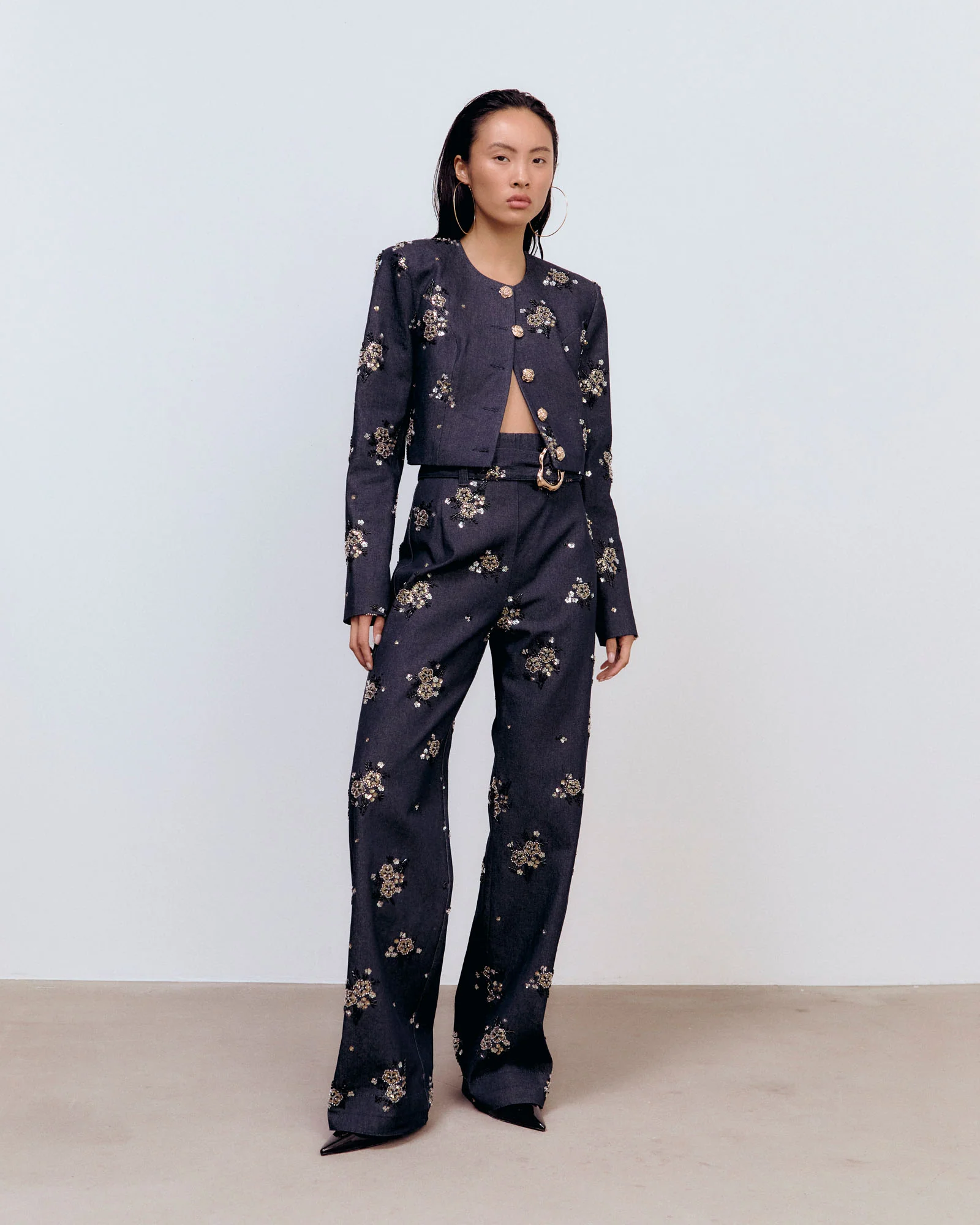 Ida Sjöstedt - Sandoval Sequin Denim Trousers