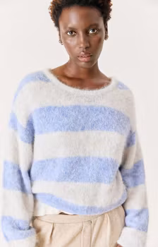 American Vintage - WOMEN'S JUMPER NIBY - FROSTED STRIPES