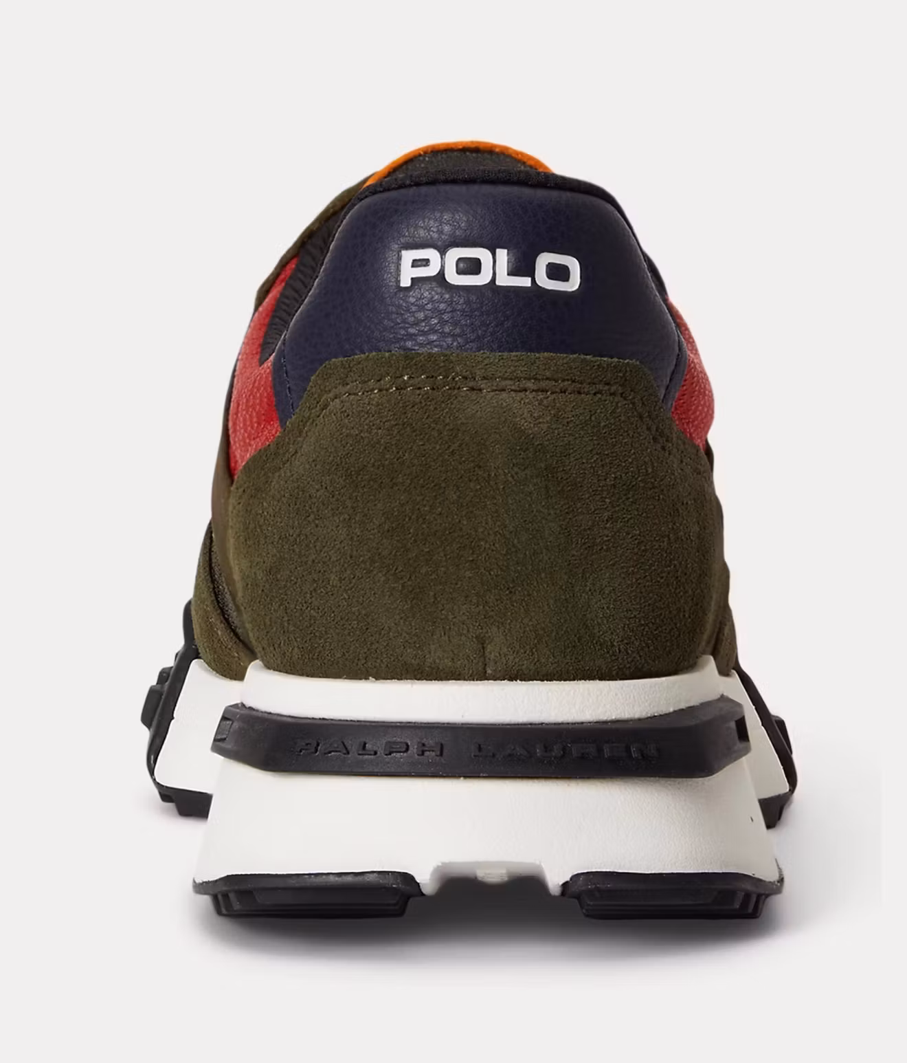Polo Ralph Lauren - Eldridge sneakers med mockapartier - Estate Olive Multi