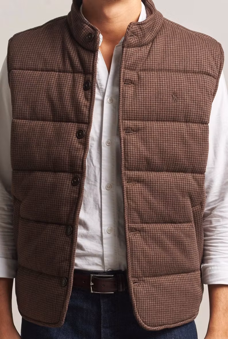 Polo Ralph  Lauren - Double Knitted Jaquard Vest Nutmeg Brown