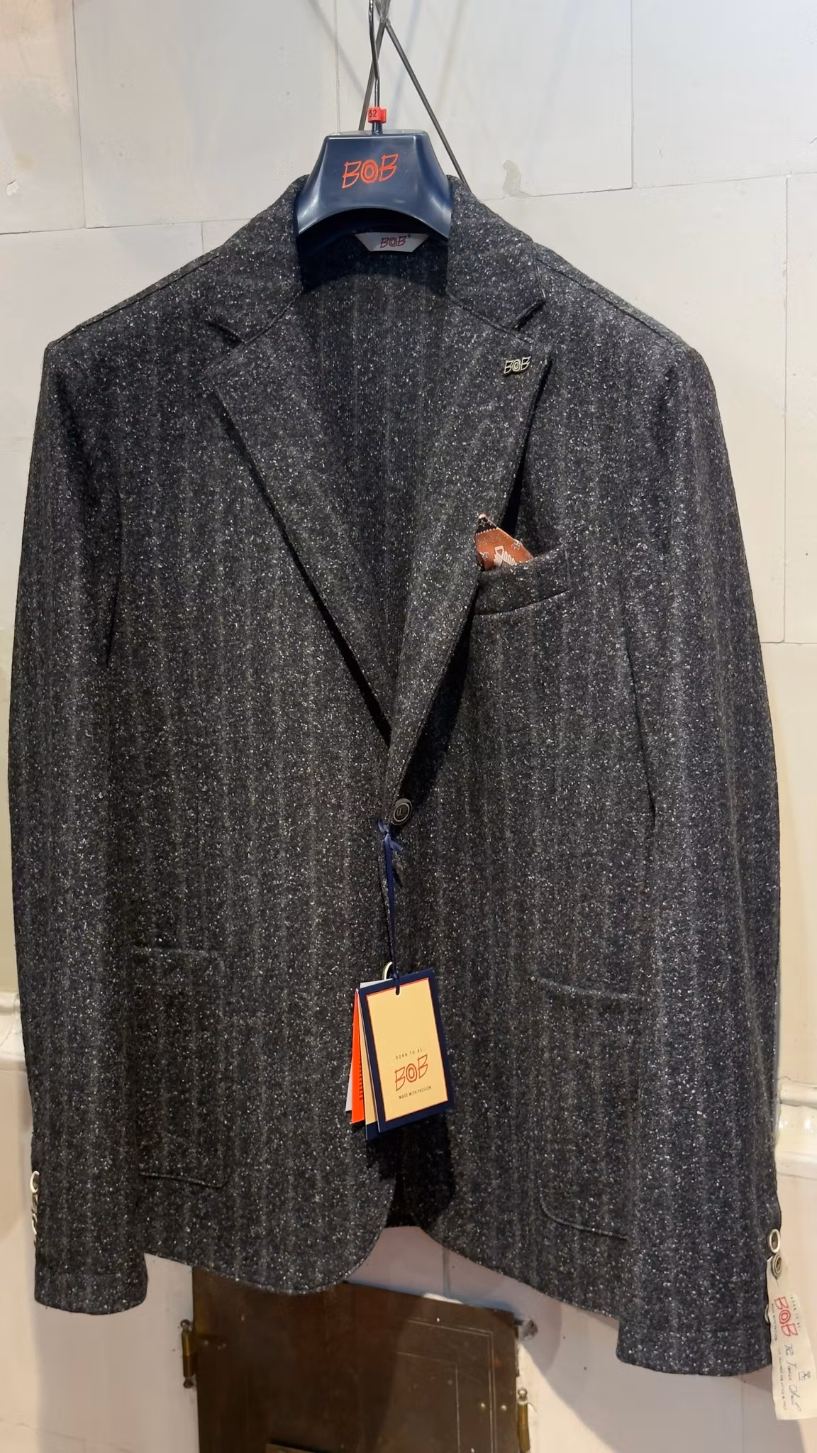 BOB - Randig Kavaj - Grey