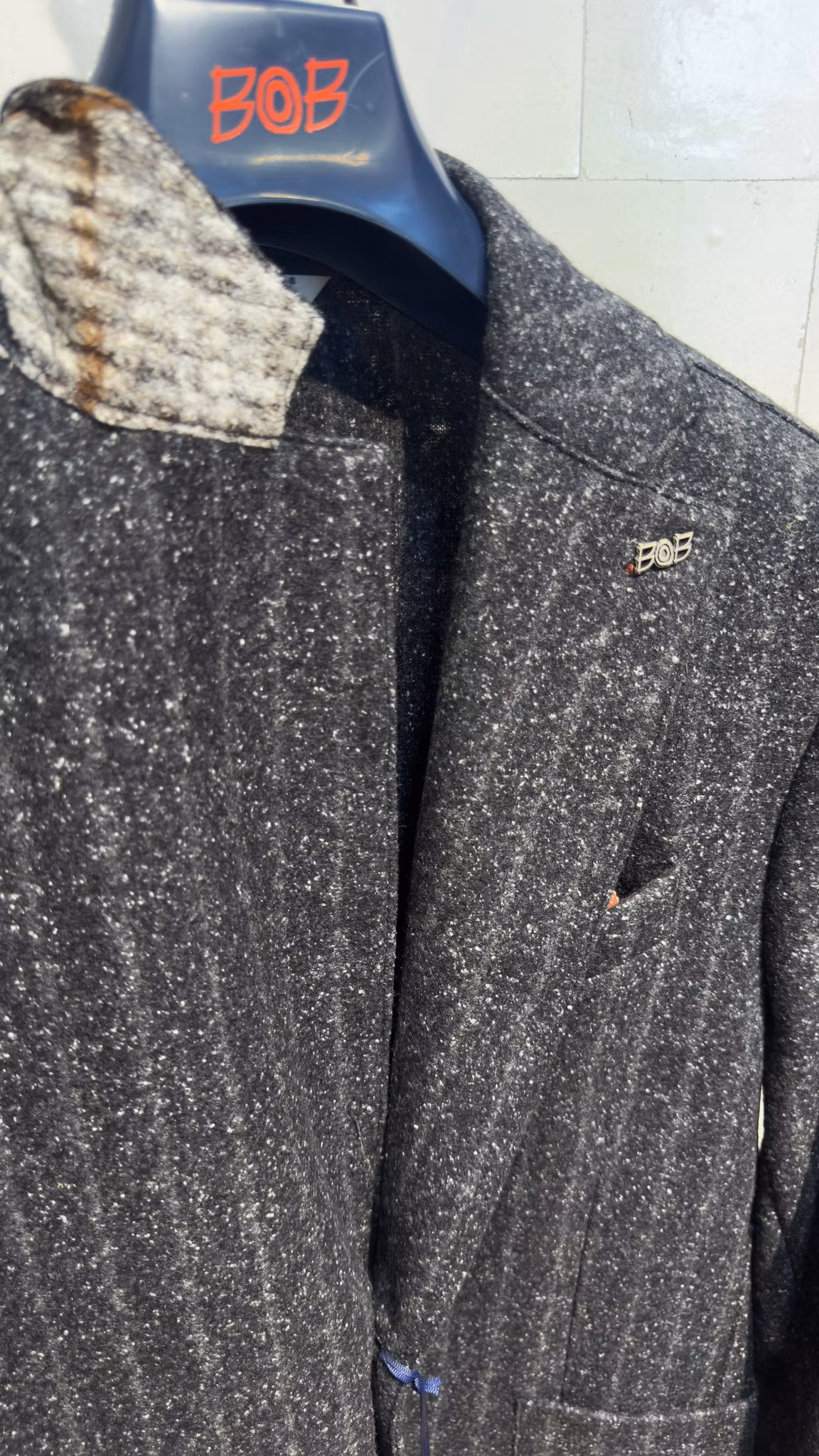 BOB - Randig Kavaj - Grey