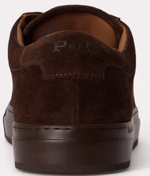 Polo Ralph Lauren - Jermain sneakers i kalvmocka - Dark Chocolate
