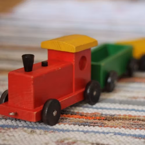 Dragleksak - Tåg Mångfärgat