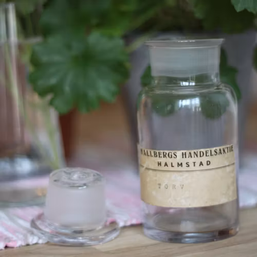 Flaska - Apoteksflaska Ofärgad med Glaspropp