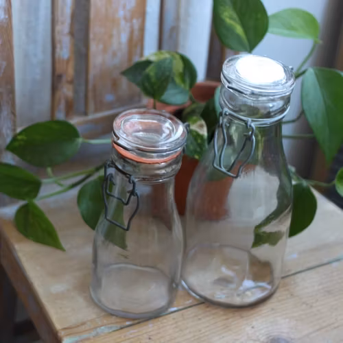 Flaska - 1/2l Mjölkflaska med Glaslock